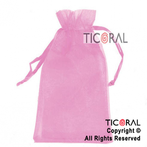 BOLSA ROSA ORGANZA 24X19.5CM HS2629-19 x 1